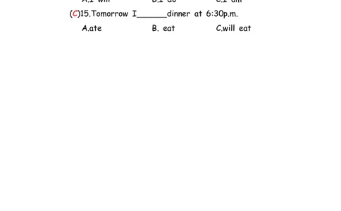 No.62一般将来时练习题①答案解析_初中英语语法_最全初中英语语法习题_No.62一般将来时练习题①