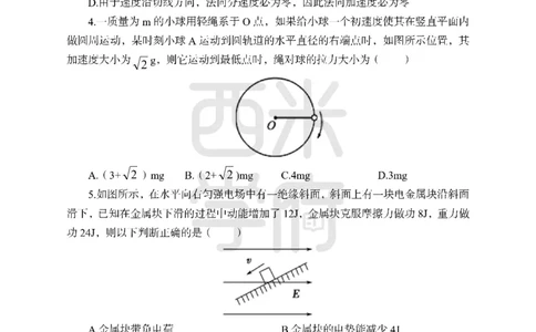 24上中学笔试科目三《学科知识与教学能力》模拟卷2-初24上中物理-模拟预测卷_4-教培资料-26年最新资料-同步更新_初中高中教资_03科三专项（进去保存报考的学科即可）_初中