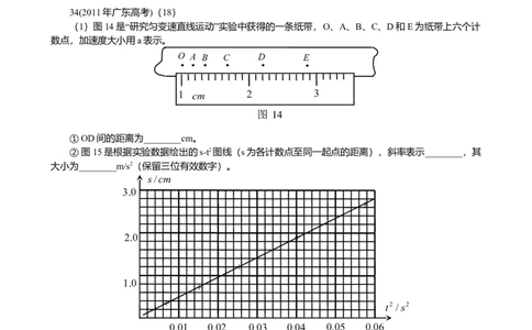 2011年高考物理试卷（广东）（空白卷）_1.高考2025全国各省真题+答案_01.2008-2024全国高考真题（按省份分类）_4.广东_2008-2024&middot;（广东）物理高考真题
