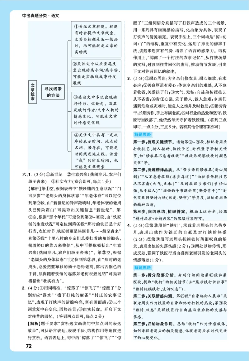 2026《中考真题分类与新考法》语文全解全析_2026万唯系列预习复习_2026版初中《万唯》中考真题分类与新考法（语数外物历道生）