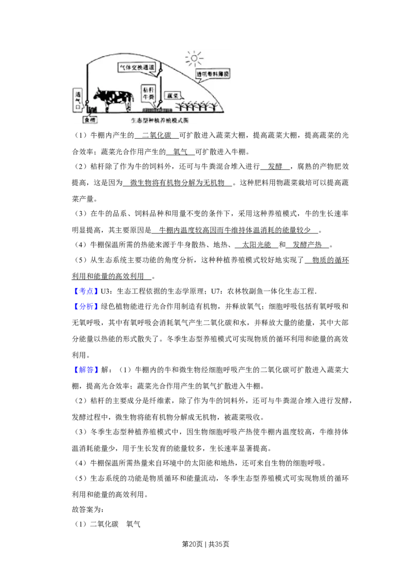 2008年高考生物试卷（江苏）（解析卷）_1.高考2025全国各省真题+答案_01.2008-2024全国高考真题（按省份分类）_10.江苏_2008-2024&middot;（江苏）生物高考真题