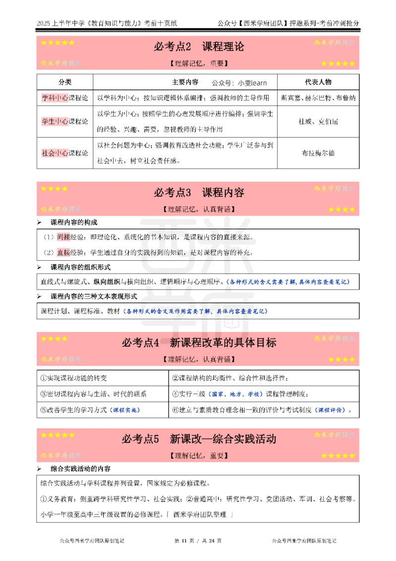 25上中学-教育知识-考前十页纸_4-教培资料-26年最新资料-同步更新_初中高中教资_2025上中学教资笔试_062025上教资笔试考前冲刺汇总_15、25上教资考前十页纸