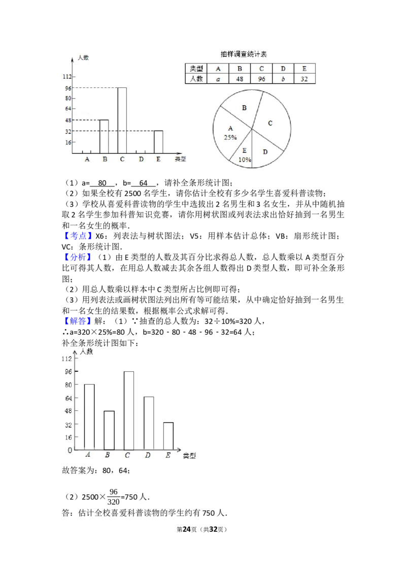 2017年四川省凉山州中考数学试卷（含解析版）_中考真题_2.数学中考真题2015-2024年_2017年全国中考数学160份