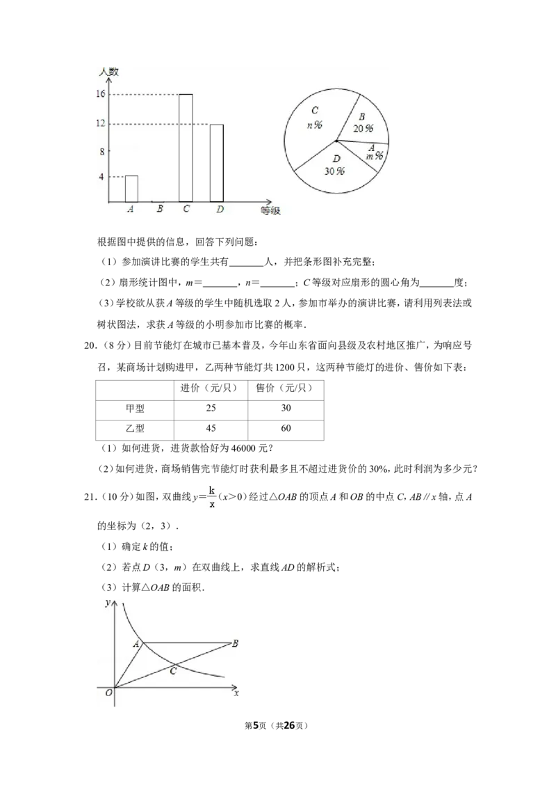 2014年山东省德州市中考数学试卷_中考真题_2.数学中考真题2015-2024年_地区卷_山东省_山东德州数学10-21_德州数学10-21