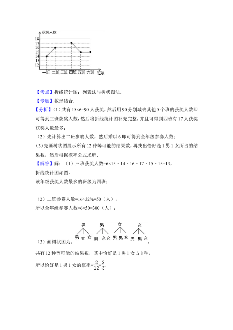 2014年福建省漳州市中考数学试卷（含解析版）_中考真题_2.数学中考真题2015-2024年_2014年全国中考数学170份