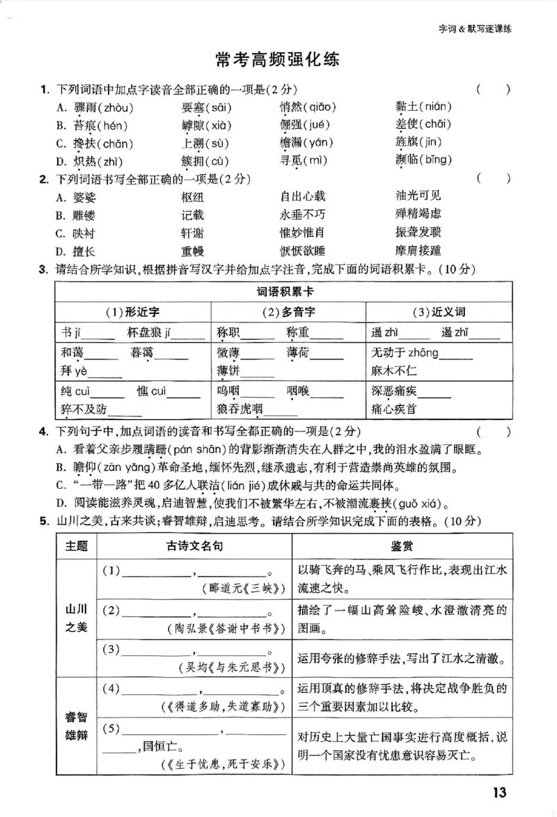 2026《万唯大小卷&bull;语文》8上字词默写逐课练_2026万唯系列预习复习_2026版初中《万唯大小卷》8年级上册（全科多版本）_2026《万唯大小卷&bull;语文》8上