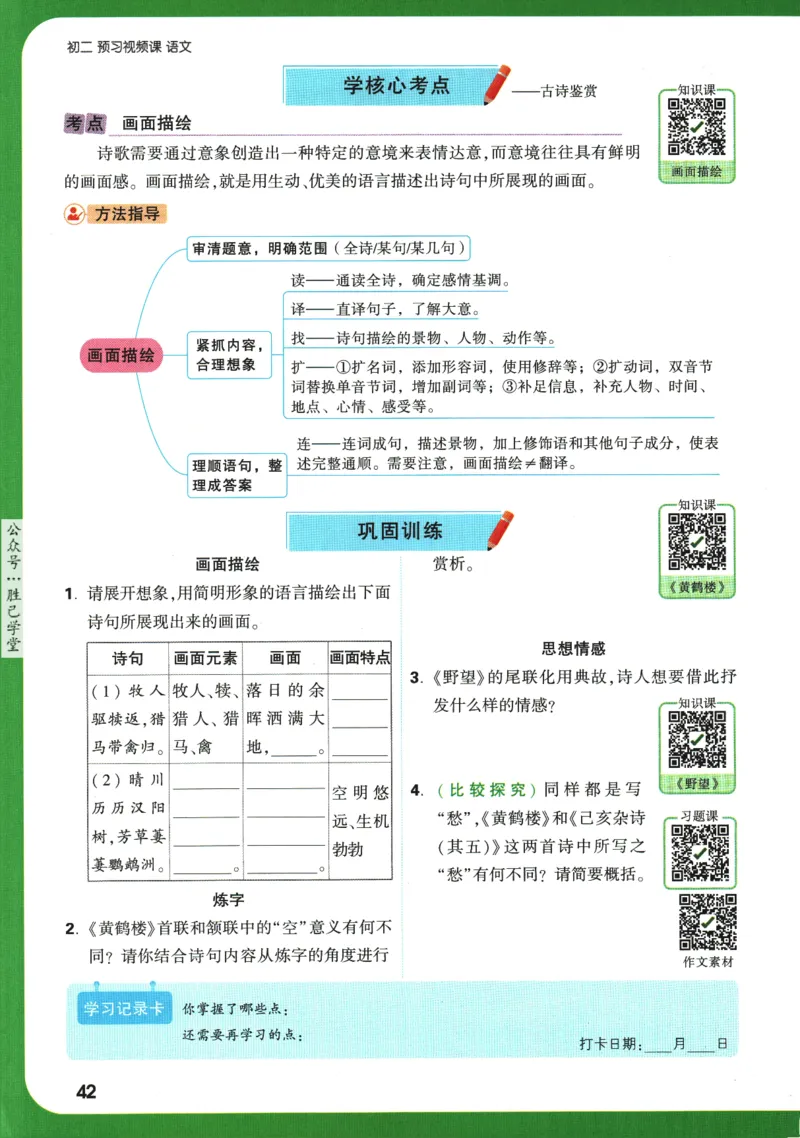 2025版《初二预习视频课》语文_2026万唯系列预习复习_2025版《万唯初中预习视频课》789年级上册多版本_2025版万唯初二预习视频课语文人教版上册