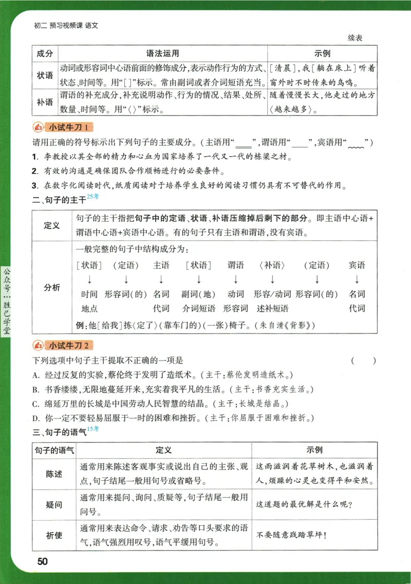 2025版《初二预习视频课》语文_2026万唯系列预习复习_2025版《万唯初中预习视频课》789年级上册多版本_2025版万唯初二预习视频课语文人教版上册