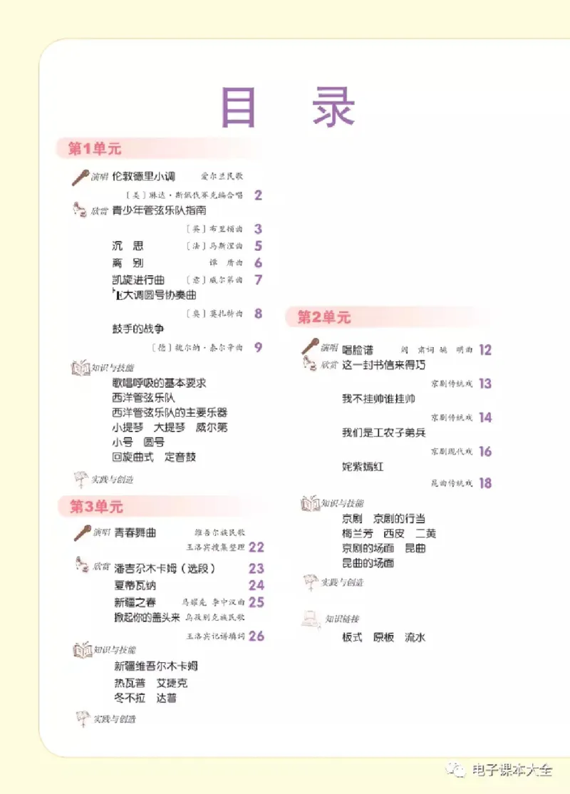 七年级下册音乐北京版电子课本_4-教培资料-26年最新资料-同步更新_初中高中教资_03科三专项（进去保存报考的学科即可）_02科三专项（笔记真题思维导图教学设计版本二）