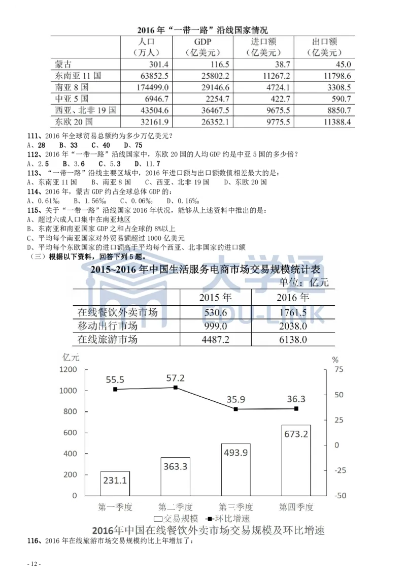 2018年国家录用公务员考试《行测》真题卷（地市级）_2000-2025国考行测PDF