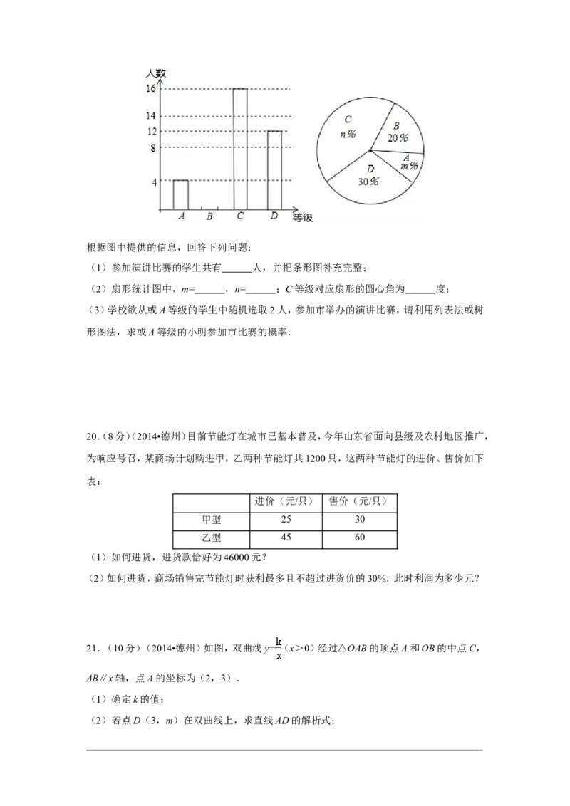 2014年山东省德州市中考数学试卷（含解析版）_中考真题_2.数学中考真题2015-2024年_2014年全国中考数学170份