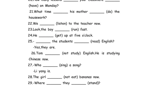 No.191适当形式填空100题⑦_初中英语语法_最全初中英语语法习题_No.191适当形式填空100题⑦