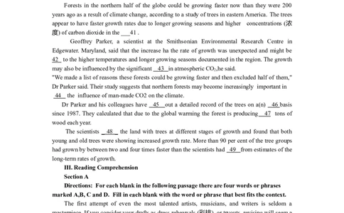 2010年高考英语试卷（上海）（秋考）（空白卷）_1.高考2025全国各省真题+答案_01.2008-2024全国高考真题（按省份分类）_31.上海_2008-2023&middot;（上海）英语高考真题（含听力）