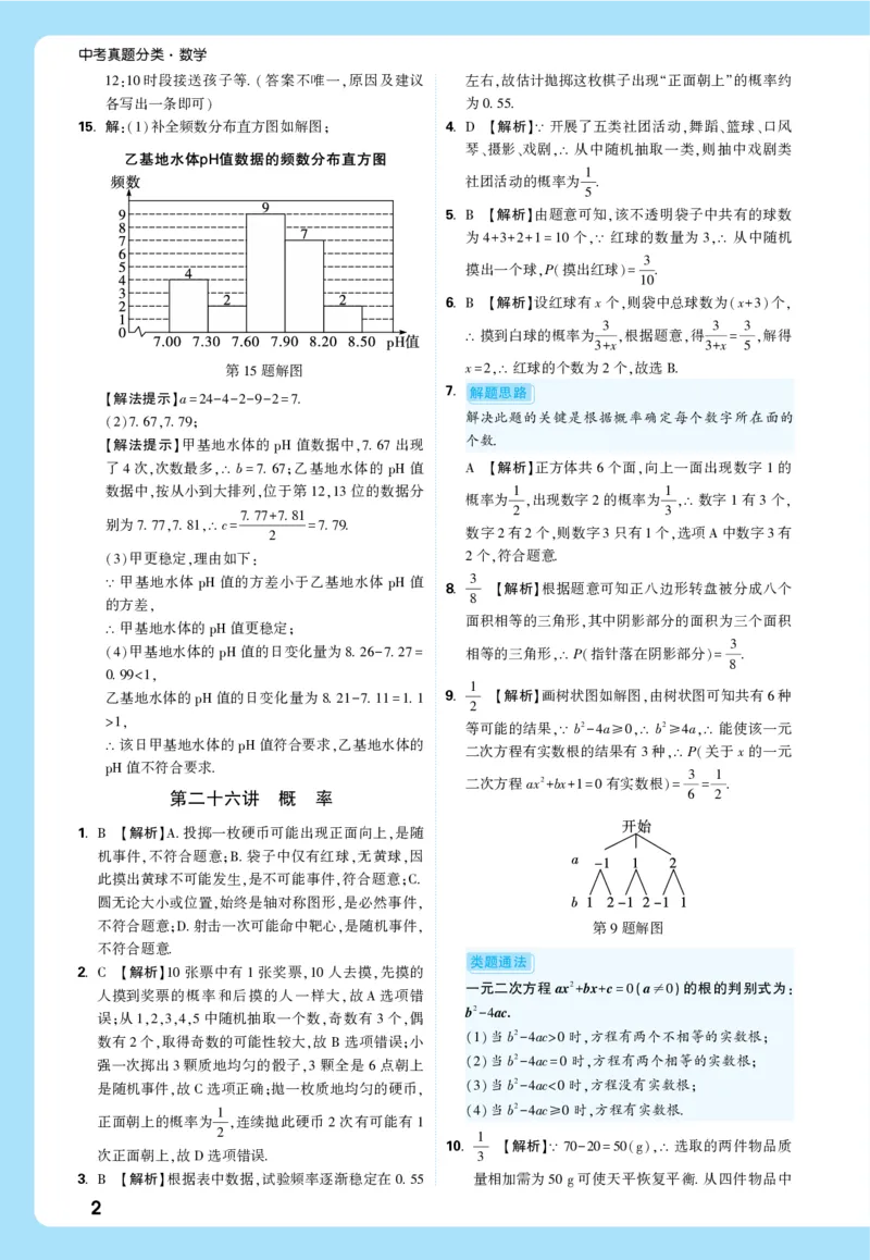2026《中考真题分类与新考法》数学详解详析_2026万唯系列预习复习_2026版初中《万唯》中考真题分类与新考法（语数外物历道生）