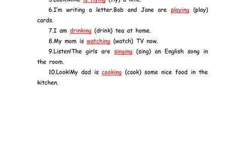 No.170现在进行时练习题②答案解析_初中英语语法_最全初中英语语法习题_No.170现在进行时练习题②