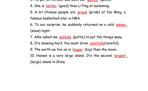 No.106副词练习题②答案解析_初中英语语法_最全初中英语语法习题_No.106副词练习题②