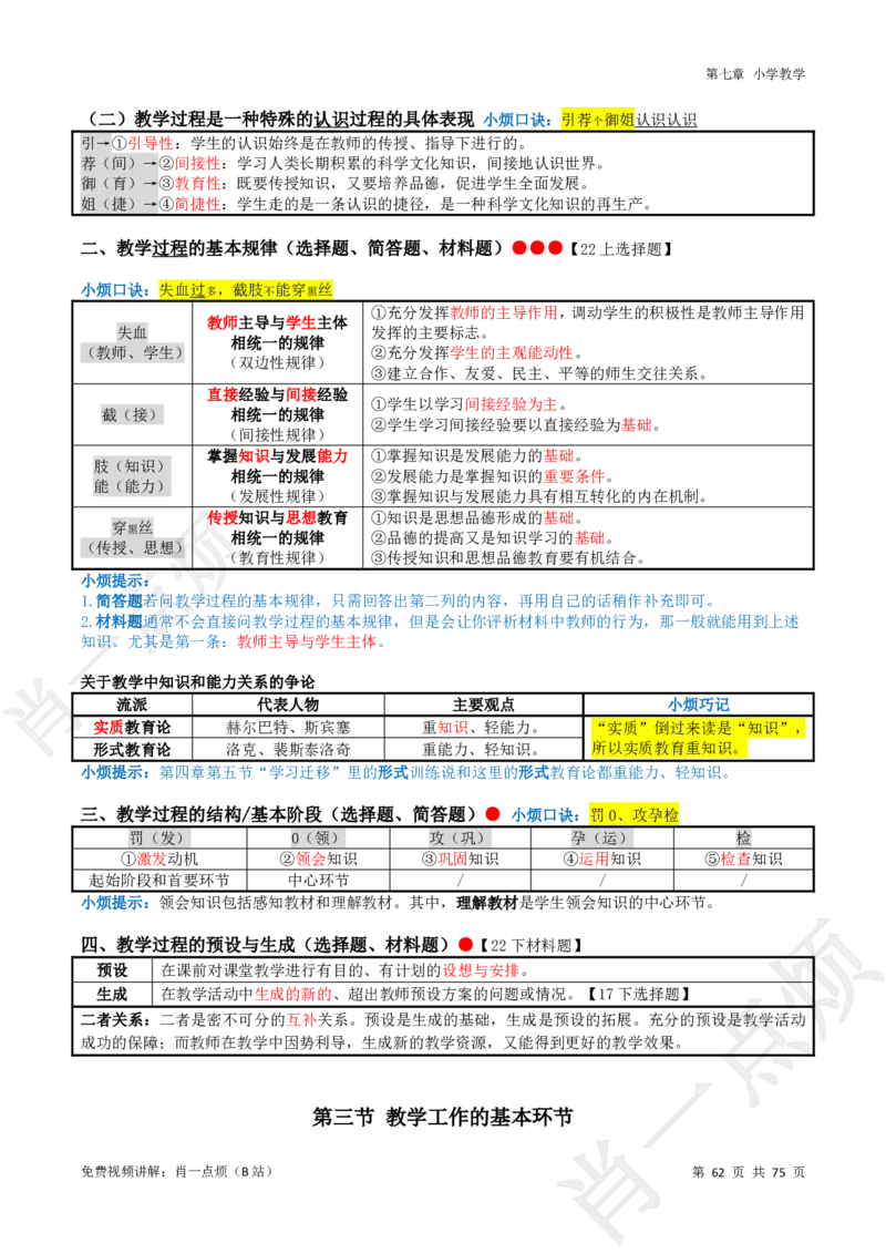 ①小学科二系统知识讲义-2025下肖一点烦_4-教培资料-26年最新资料-同步更新_科一科二电子资料合集中小幼（笔记真题知识点汇总等）文件多，按需保存_09肖一点烦_小学