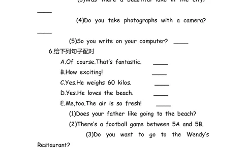 No.165语法专练情景交际_初中英语语法_最全初中英语语法习题_No.165语法专练情景交际