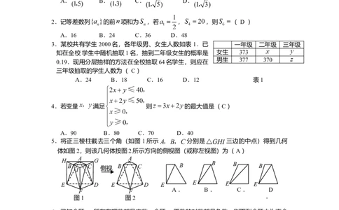 2008年高考数学试卷（理）（广东）（空白卷）_1.高考2025全国各省真题+答案_01.2008-2024全国高考真题（按省份分类）_4.广东_2008-2024&middot;（广东）数学高考真题