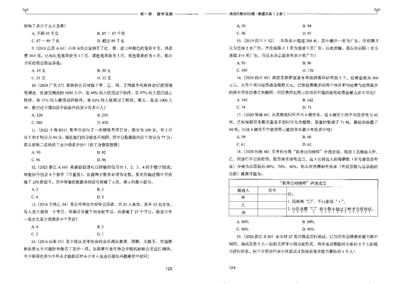5数量关系上册_26吉林考备考资料包_11省考刷题包_04决战行测5000题_行测5000题2022年9月版次