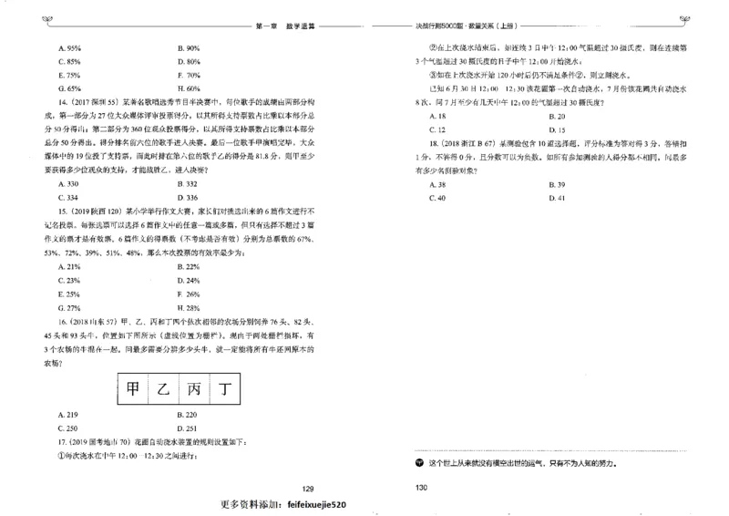 5数量关系上册_26吉林考备考资料包_11省考刷题包_04决战行测5000题_行测5000题2022年9月版次