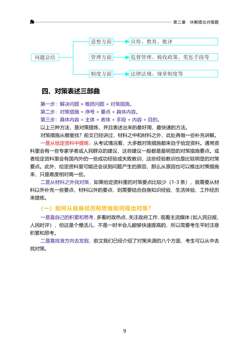 三色笔记-申论_26吉林考备考资料包_05申论资料包（人物素材申论模板等）_004申论三色笔记