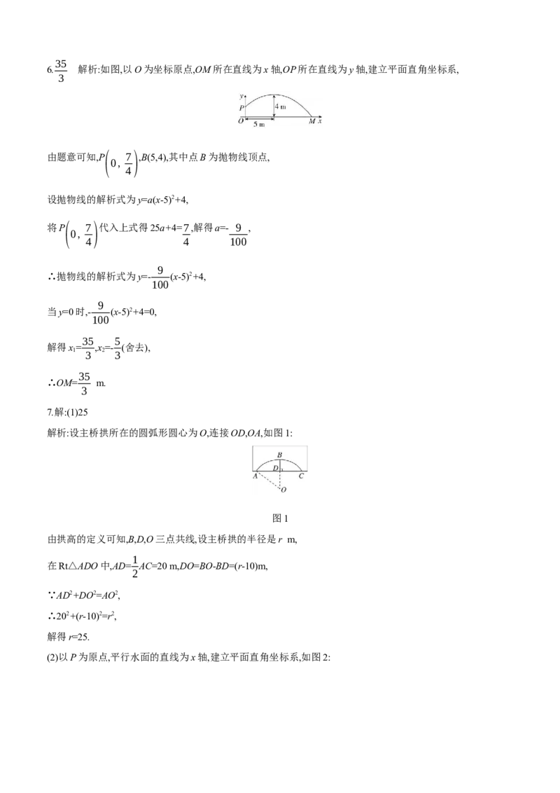 第15课时　二次函数的实际应用2025年中考数学一轮专题复习强化练习（含答案）_2数学总复习_2025中考复习资料_2025年中考数学一轮专题复习强化练习（含答案）