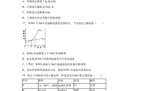 2016年扬州市中考化学试题及答案_中考真题_5.化学中考真题2015-2024年_地区卷_江苏省_扬州中考化学08-22