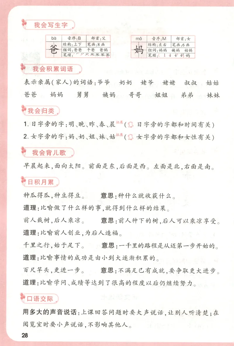 25秋《周末小测卷》1年级上册语文人教版周末复习清单_小白鸥周末小测卷语文1年级上册