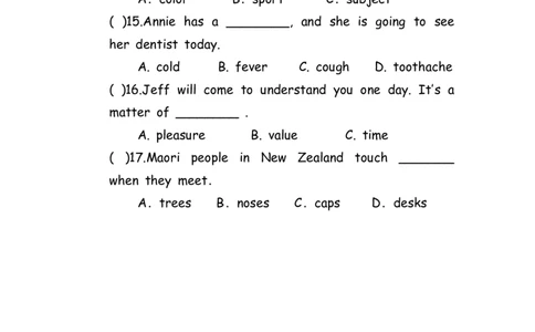 No.93名词练习题①_初中英语语法_最全初中英语语法习题_No.93名词练习题①