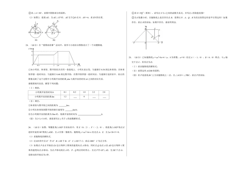 数学（考试版A3）_2数学总复习_赠送：2024中考模拟题数学_二模_数学（天津卷）-：2024年中考第二次模拟考试