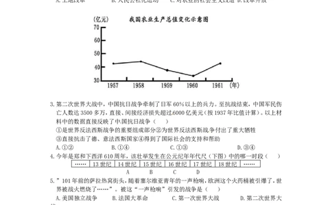 2015年辽宁省锦州市中考历史真题试题（含答案）_中考真题_6.历史中考真题2015-2024年_地区卷_辽宁历史_辽宁历史_锦州历史15、19-21