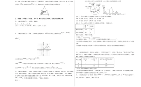 数学（黑龙江哈尔滨卷）（考试版A3）_2数学总复习_赠送：2024中考模拟题数学_二模_数学（黑龙江哈尔滨卷）-：2024年中考第二次模拟考试