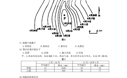 2008年高考地理试卷（海南）（空白卷）_1.高考2025全国各省真题+答案_01.2008-2024全国高考真题（按省份分类）_29.海南_2008-2024&middot;（海南）地理高考真题