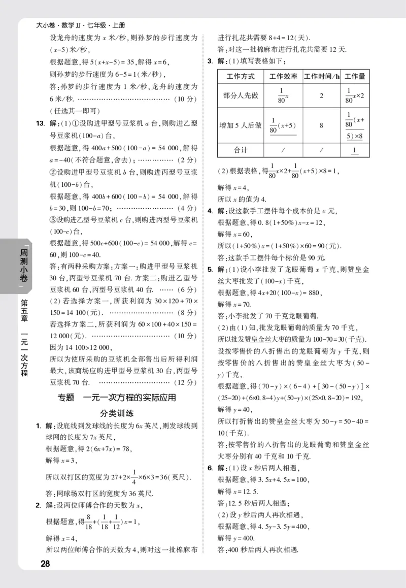 2026《万唯大小卷&bull;数学》7上小卷详解详析(冀教)_2026万唯系列预习复习_2026版初中《万唯大小卷》7年级上册（全科多版本）_2026《万唯大小卷&bull;数学》7上(冀教)