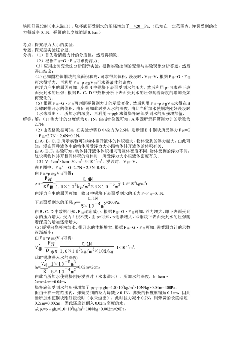 2015年重庆市中考物理试题及答案(A卷)_中考真题_4.物理中考真题2015-2024年_地区卷_重庆中考物理08-22