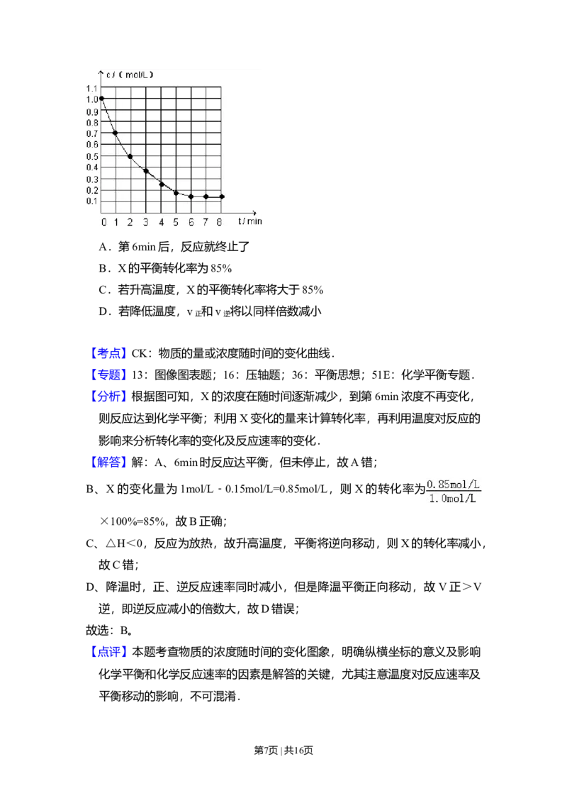 2009年高考化学试卷（全国卷Ⅰ）（解析卷）_1.高考2025全国各省真题+答案_01.2008-2024全国高考真题（按省份分类）_16.山西_2008-2024&middot;（山西）化学高考真题