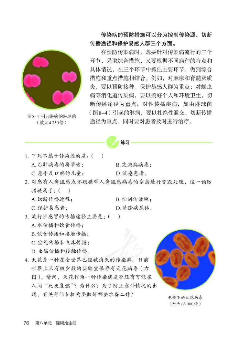 人教版8年级生物下册高清教材_4-教培资料-26年最新资料-同步更新_初中高中教资_03科三专项（进去保存报考的学科即可）_02科三专项（笔记真题思维导图教学设计版本二）