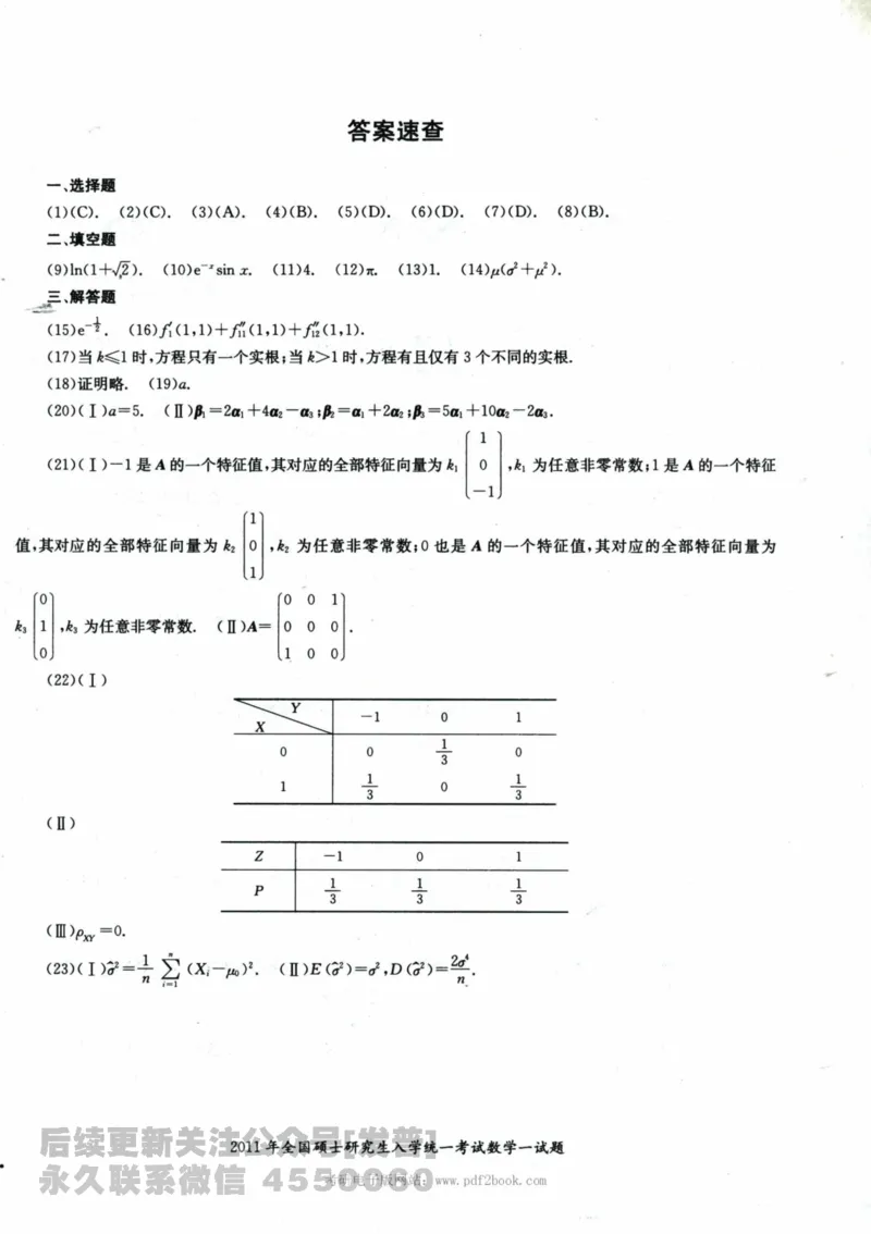 2024考研数学张宇真题大全试卷数学一公众号：小乖考研免费分享_04.数学一历年真题_张老师版本数一
