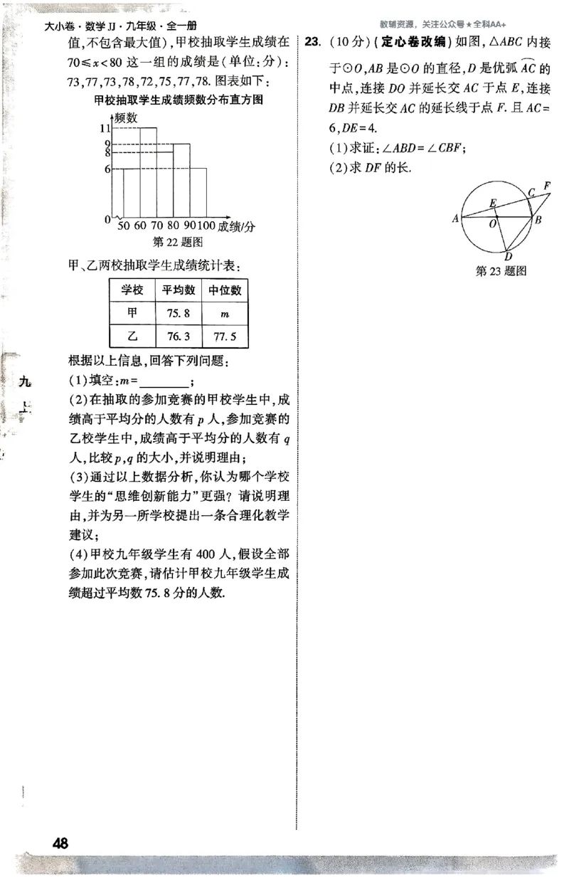 2026《万唯大小卷&bull;数学》9全周测小卷(冀教)_2026万唯系列预习复习_2026版初中《万唯大小卷》9年级全册（全科多版本）_2026《万唯大小卷&bull;数学》9全(冀教)
