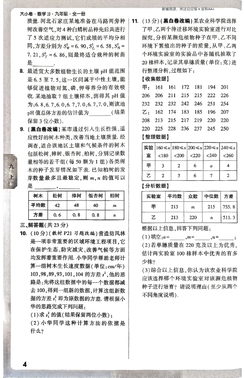 2026《万唯大小卷&bull;数学》9全周测小卷(冀教)_2026万唯系列预习复习_2026版初中《万唯大小卷》9年级全册（全科多版本）_2026《万唯大小卷&bull;数学》9全(冀教)