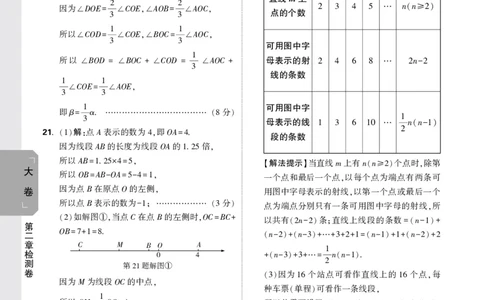 2026《万唯大小卷&bull;数学》7上大卷参考答案(冀教)_2026万唯系列预习复习_2026版初中《万唯大小卷》7年级上册（全科多版本）_2026《万唯大小卷&bull;数学》7上(冀教)