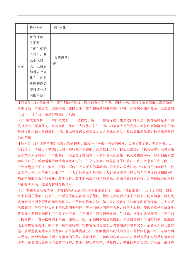 ❤阅读（16篇）综合集训02（解析版）_120中考语文全套复习_中考语文复习总复习_一轮复习资料_完2024年中考语文一轮复习讲义练习（全国通用）_第二部分：帮阅读