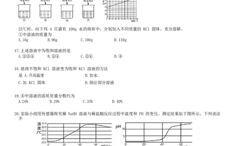 2017北京市中考化学真题及答案_中考真题_5.化学中考真题2015-2024年_地区卷_北京化学05-21