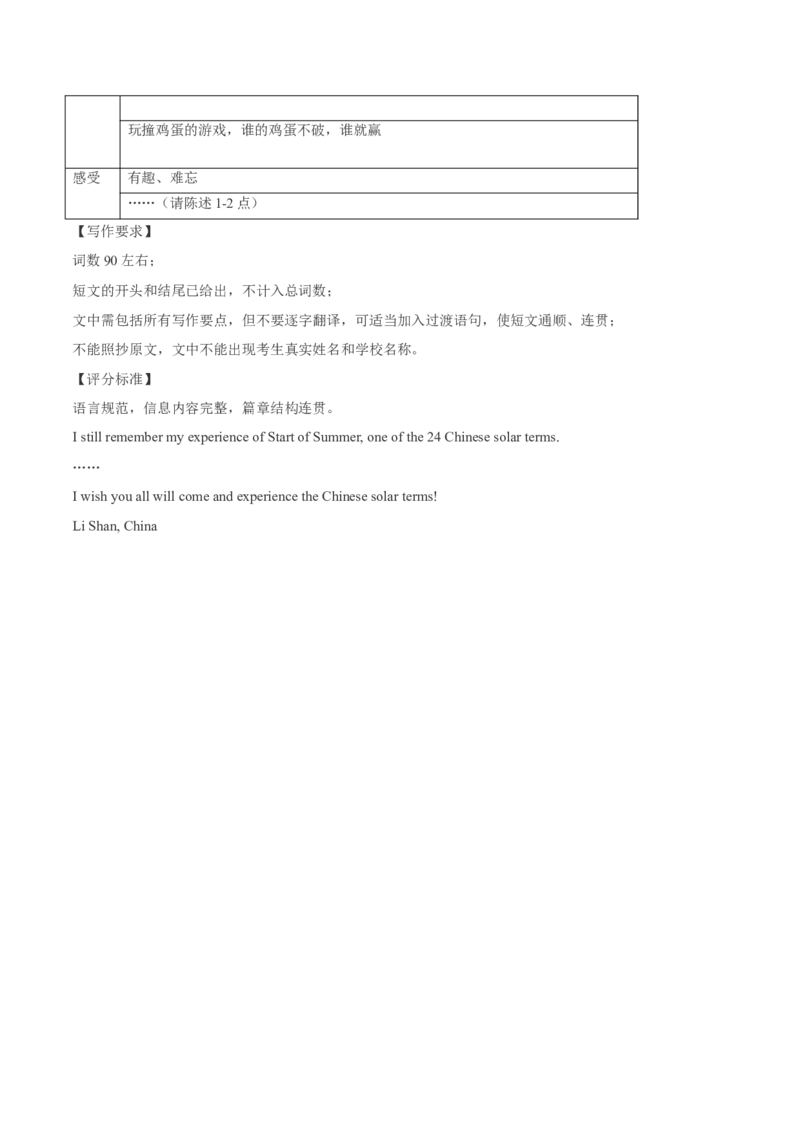 2015年中考真题精品解析英语（广东佛山卷）精编word版（原卷版）_中考真题_3.英语中考真题2015-2024年_2015年全国中考YINGYU144份_2015年中考真题精品解析英语（广东佛山卷）精编word版