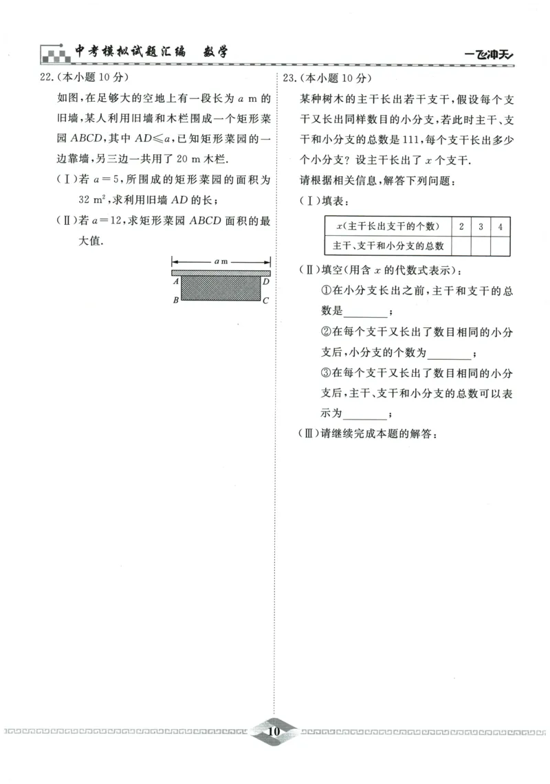 2026《一飞冲天中考模拟试题汇编》数学_《一飞冲天-中考专项》2026版_一飞冲天-中考模拟试题汇编（2026版）