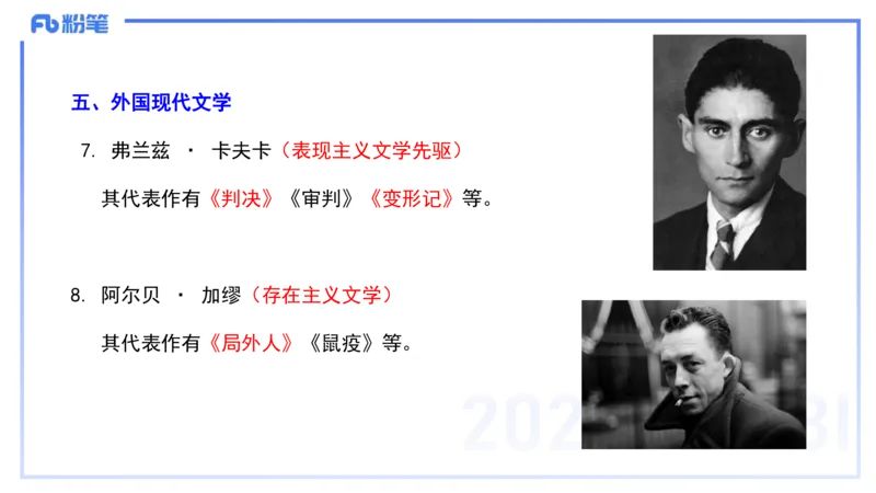 45.外国现代文学-包展羽_4-教培资料-26年最新资料-同步更新_初中高中教资_2025下中学教资笔试_012025下系统课-综合素质（科一网课完结）_补充课：文化素养（延用25上）_讲义