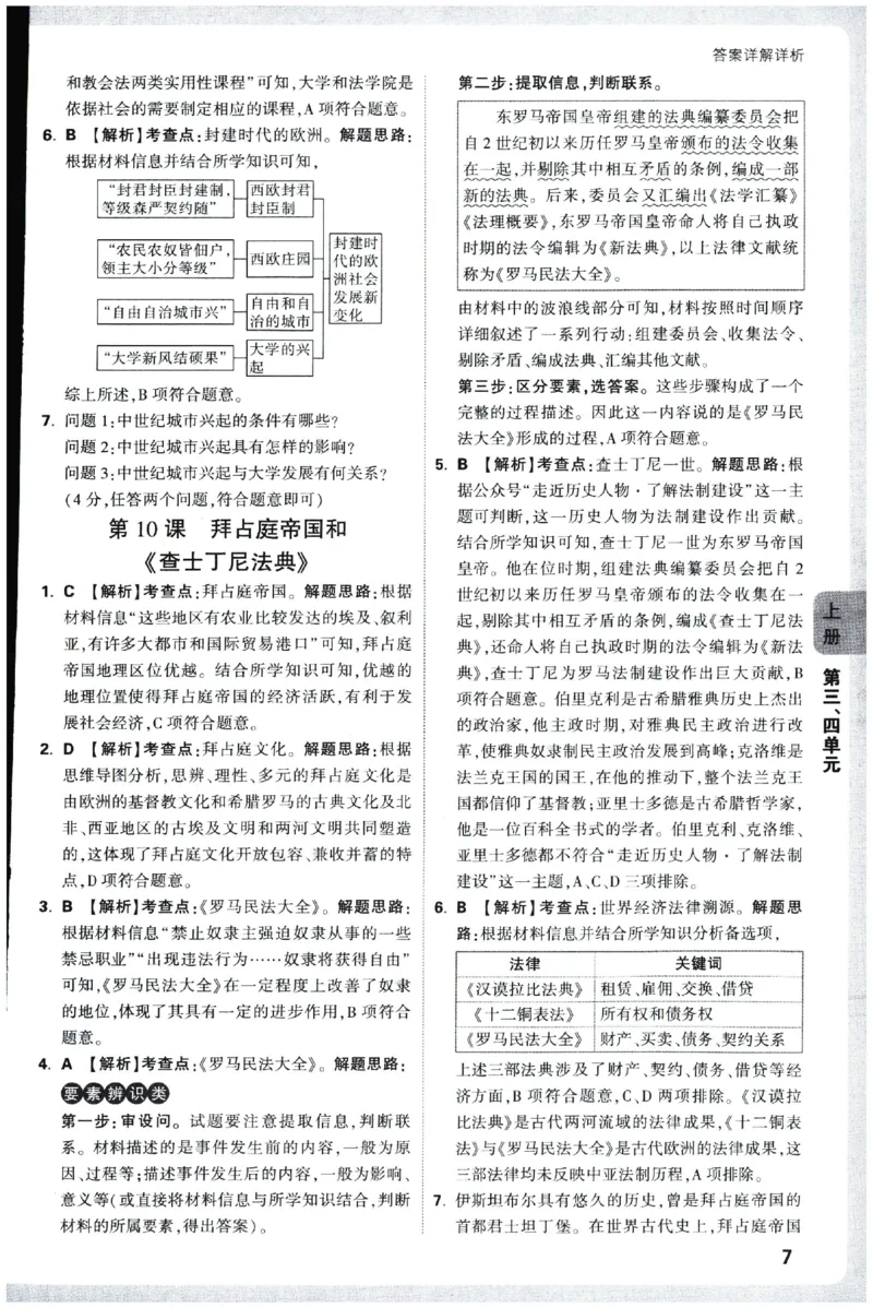 2026《初中历史情境题新考法&bull;答案册》九年级全册_2026万唯系列预习复习_2026版初中《万唯情景题》与中考新考法9年级全册（历史）