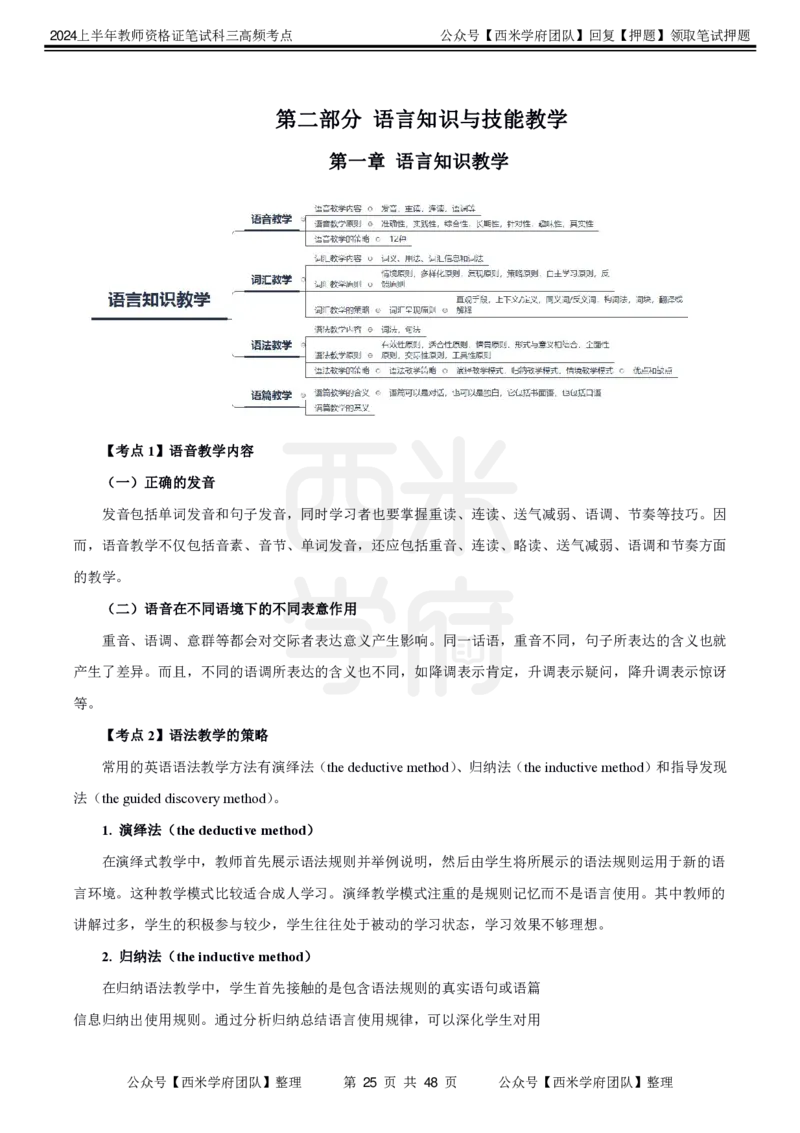 中学英语-高频考点_4-教培资料-26年最新资料-同步更新_初中高中教资_03科三专项（进去保存报考的学科即可）_01科目三FB网课、三色速记手册、知识点导图等推荐_初中