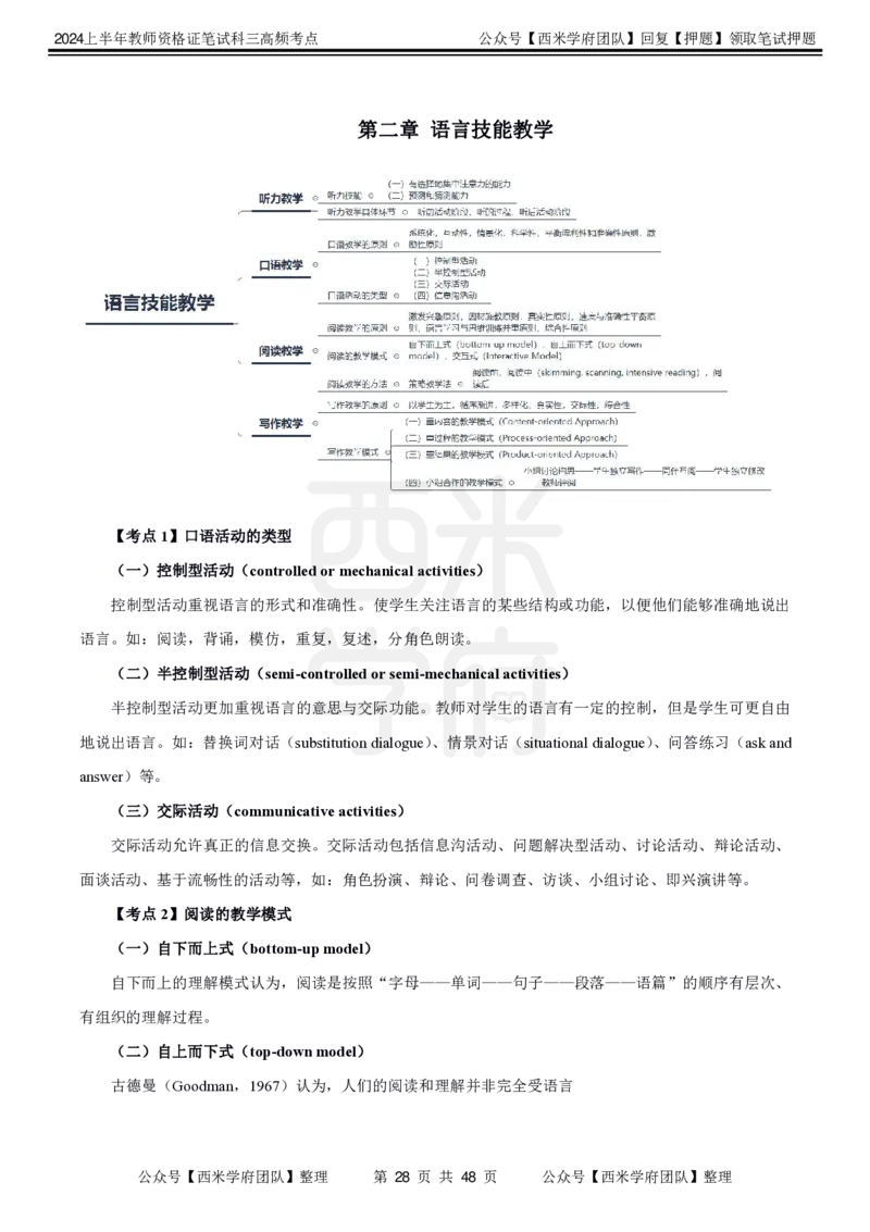 中学英语-高频考点_4-教培资料-26年最新资料-同步更新_初中高中教资_03科三专项（进去保存报考的学科即可）_01科目三FB网课、三色速记手册、知识点导图等推荐_初中